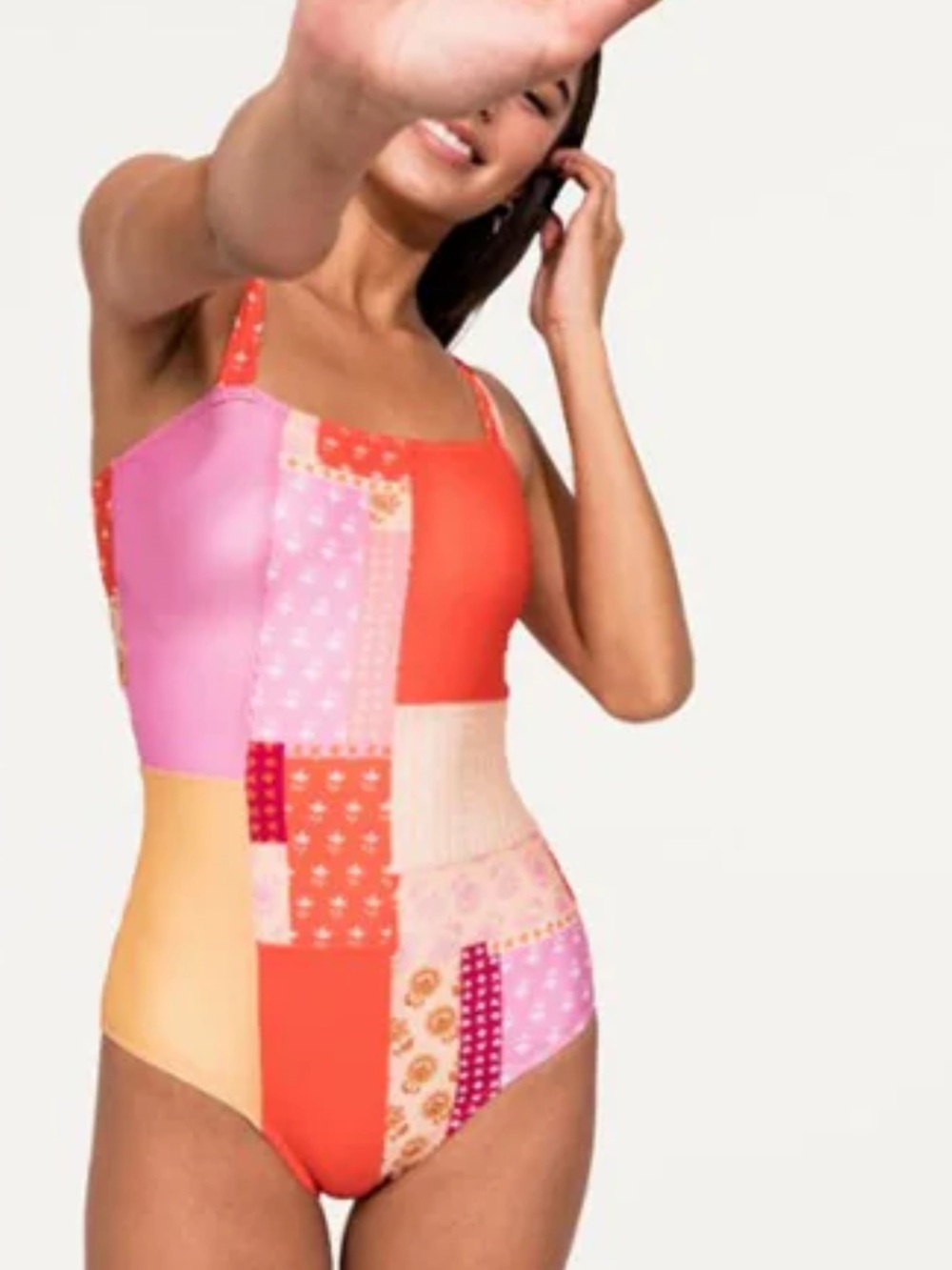 NWT Nani Patchwork One-Piece Swimsuit